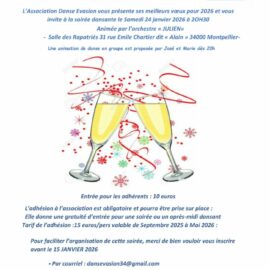 Soirée dansante du 24 janvier 2026