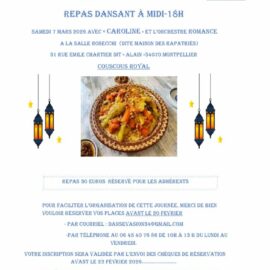 Repas dansant du 7 mars 2026