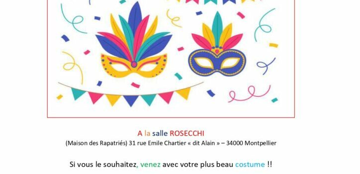 Soirée dansante costumée du 18 avril 2026 Soirée dansante costumée du 18 avril 2026