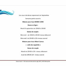 C&rsquo;est la rentrée chez Danse Evasion aussi